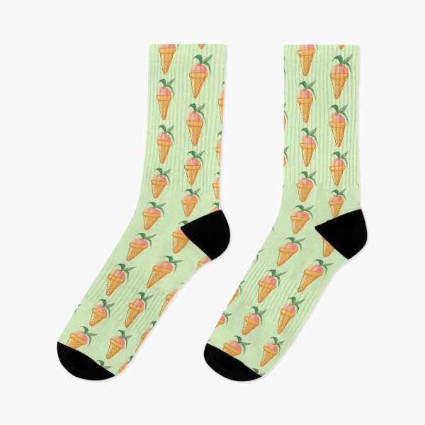 Item preview, THE ENTIRE FRUIT COLLECTION -PEACH ICE CREAM - funny ice cream designs   designed and sold by Iskybibblle.