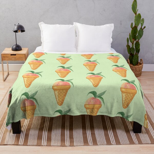 Item preview, THE ENTIRE FRUIT COLLECTION -PEACH ICE CREAM - funny ice cream designs designed and sold by Iskybibblle.