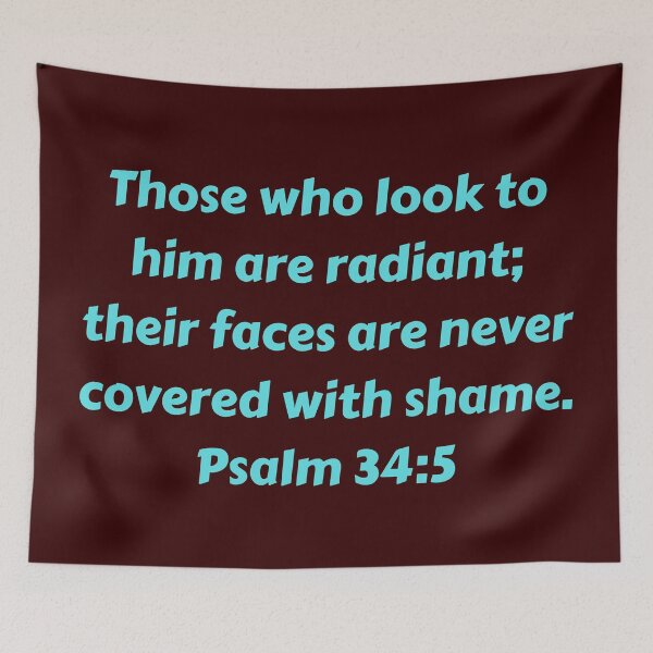 Item preview, Bible Verse Psalm 34:5 designed and sold by Prayingwarrior.