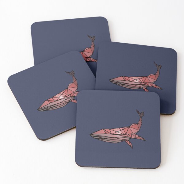Item preview, Sun Flare Polygon Whale - Pink designed and sold by Chubuter.