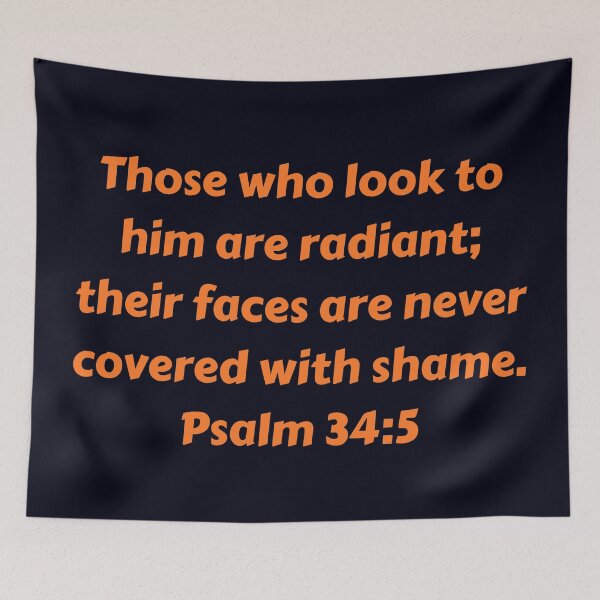 Item preview, Bible Verse Psalm 34:5 designed and sold by Prayingwarrior.