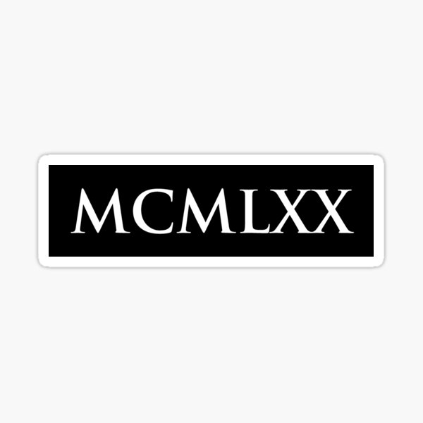 Item preview, 1970 MCMLXX (Roman Numeral) designed and sold by gemgemshop.