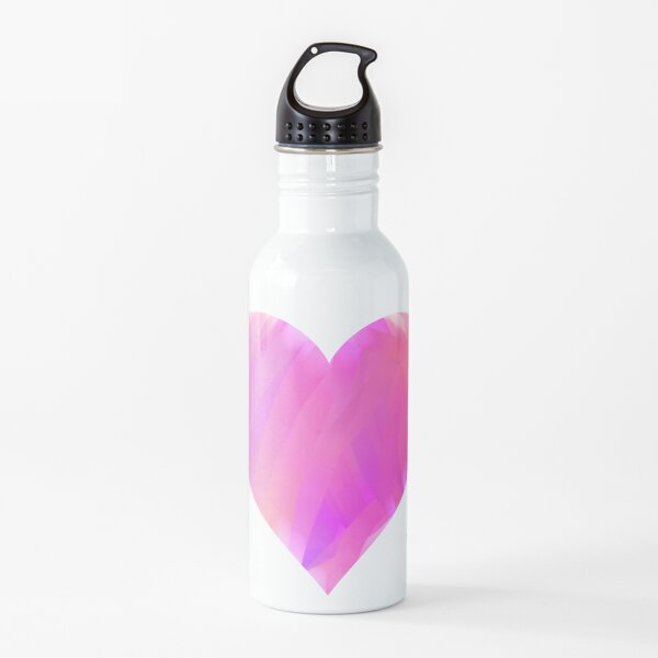 Pink Heart Pastel Water Bottle