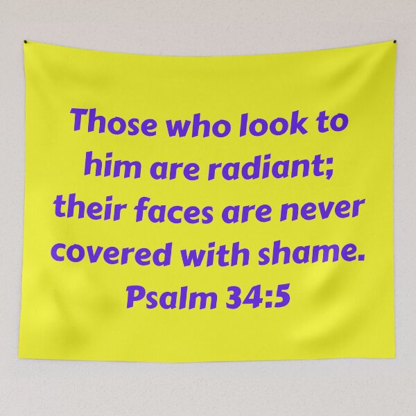 Item preview, Bible Verse Psalm 34:5 designed and sold by Prayingwarrior.