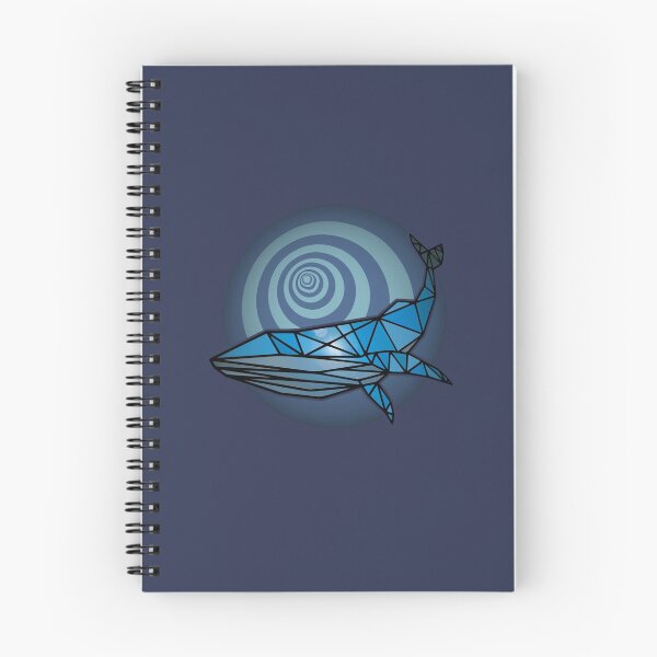 Item preview, Sun Flare Polygon Whale And Spiral - Blue designed and sold by Chubuter.