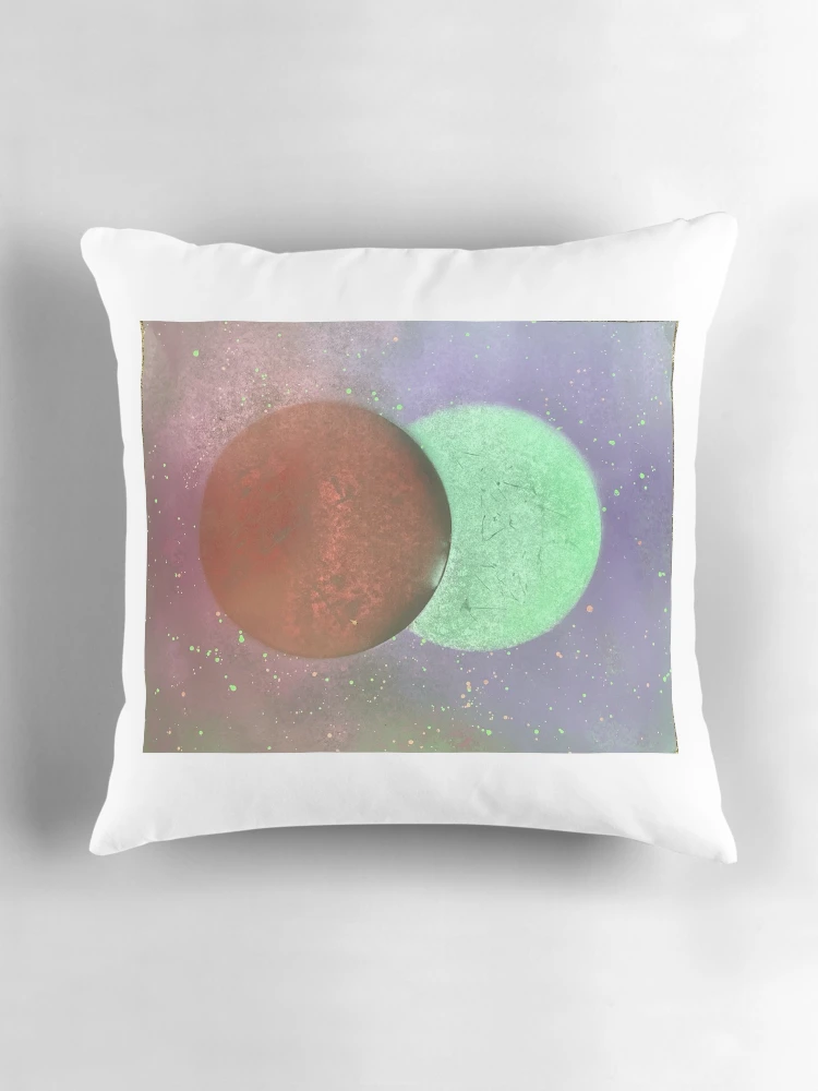 Thumbnail 3 of 4, Pillow, Dual Moons designed and sold by RagnaroksTale.
