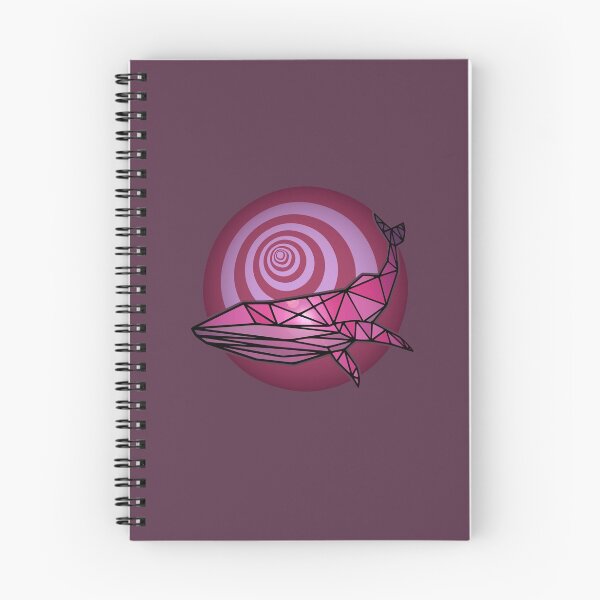 Item preview, Sun Flare Polygon Whale And Spiral - Pink designed and sold by Chubuter.