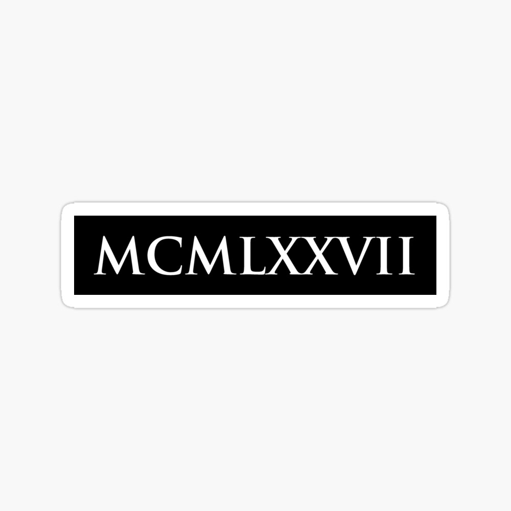 Roman Numerals  1977 Laptop  iPad Skin by Shirts and Date of  BirthbyFRANKENBERG  Roman numerals Roman tattoo Tattoo designs and  meanings