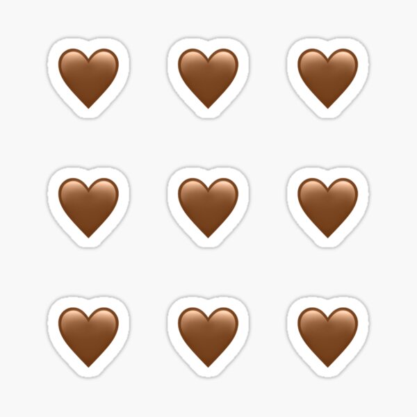 Brown Heart Emoji Gifts & Merchandise for Sale | Redbubble