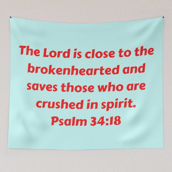Item preview, Bible Verse Psalm 34:18 designed and sold by Prayingwarrior.