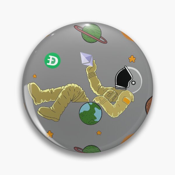 Aperçu de l'œuvre pièces de monnaie crypto et astronautes Garçon dans l'espace sur les planètes et les planètes. créée et vendue par WP-7824.
