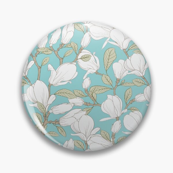 Item preview, Botanical Seamless Pattern Blooming Flower Magnolia designed and sold by Peekonet.