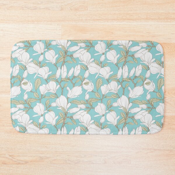 Item preview, Botanical Seamless Pattern Blooming Flower Magnolia designed and sold by Peekonet.