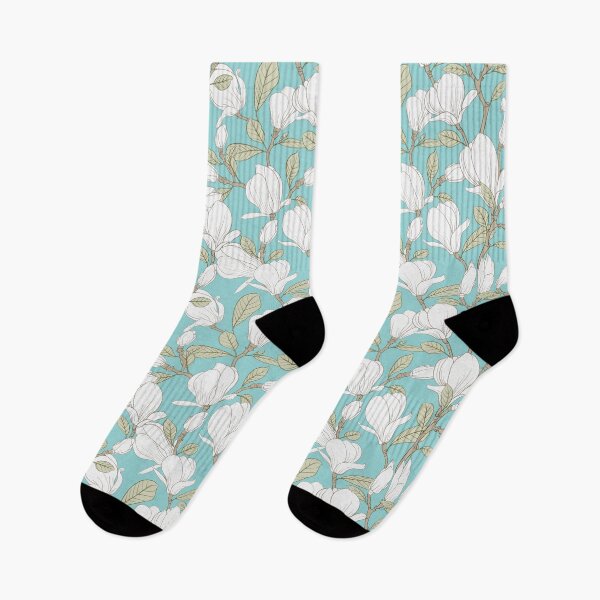 Item preview, Botanical Seamless Pattern Blooming Flower Magnolia designed and sold by Peekonet.