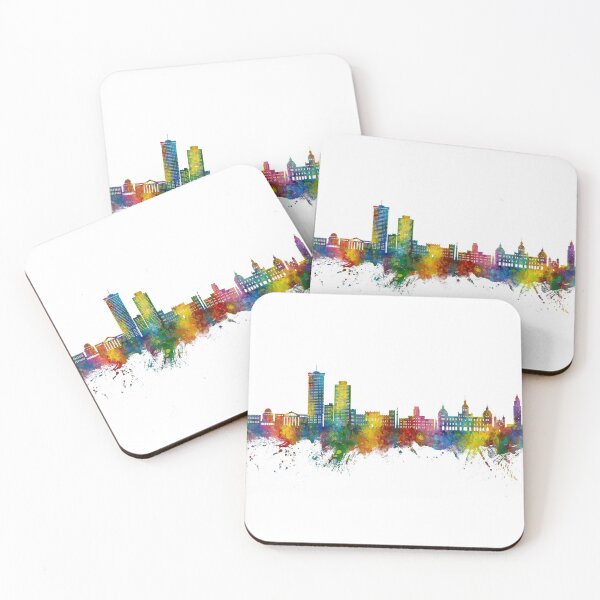 Item preview, A Coruña Spain Skyline designed and sold by ArtPrints.