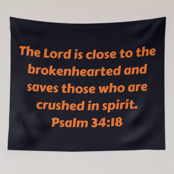 Item preview, Bible Verse Psalm 34:18 designed and sold by Prayingwarrior.