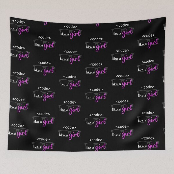 Item preview, Code Like a Girl - Dark designed and sold by color-coder.