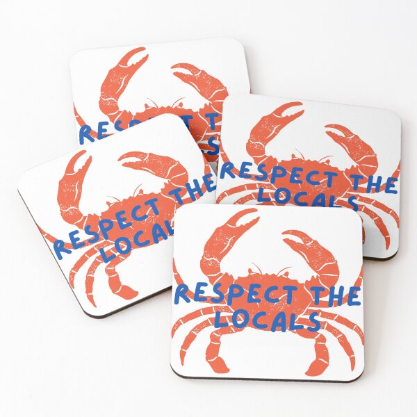 Item preview, Respect the locals crab lover designed and sold by LemonCinammon.