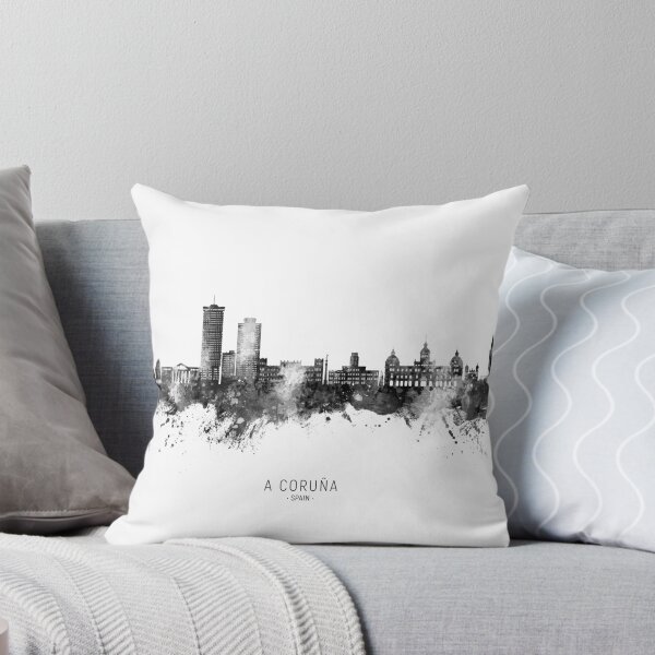 Item preview, A Coruña Spain Skyline designed and sold by ArtPrints.