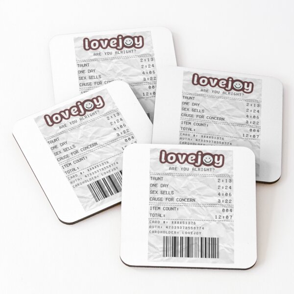 Item preview, Lovejoy Are you alright receipt designed and sold by VibinPoodle.