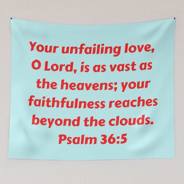 Item preview, Bible Verse Psalm 36:5 designed and sold by Prayingwarrior.