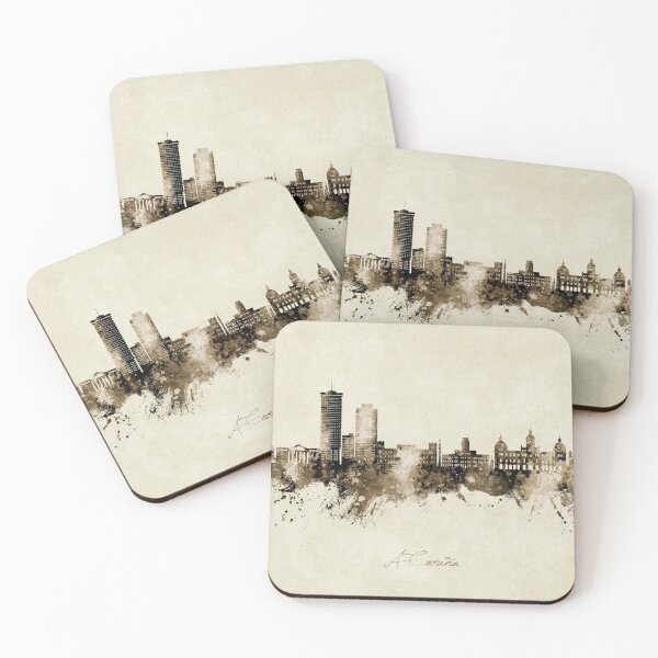 Item preview, A Coruña Spain Skyline designed and sold by ArtPrints.