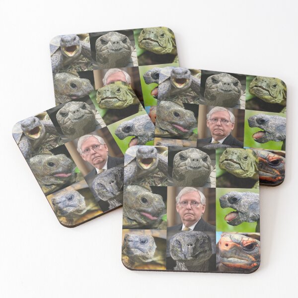 Item preview, Great Turtles and Mitch McConnell Collage designed and sold by Thelittlelord.