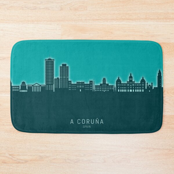 Item preview, A Coruña Spain Skyline designed and sold by ArtPrints.