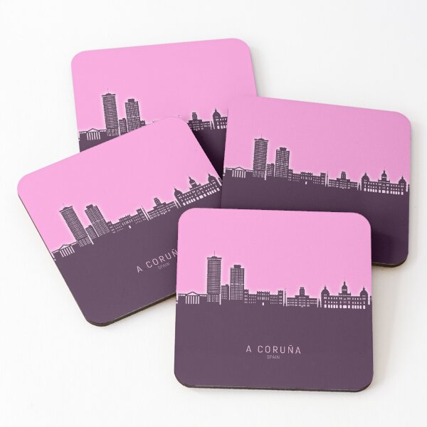 Item preview, A Coruña Spain Skyline designed and sold by ArtPrints.