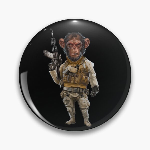 Item preview, Chimpancé táctico de guerra moderna designed and sold by penhead245.