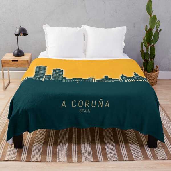 Item preview, A Coruña Spain Skyline designed and sold by ArtPrints.