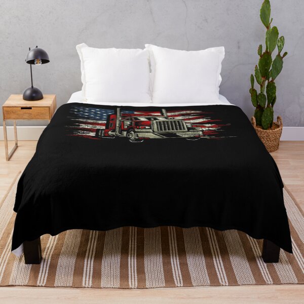 Item preview, Us trucking - US flag with truck designed and sold by allyciag11.