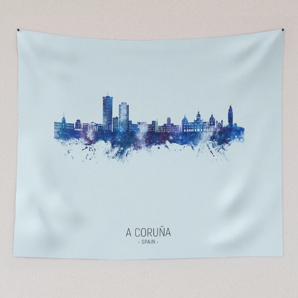 Artikelvorschau, A Coruña Spain Skyline entworfen und verkauft von ArtPrints.