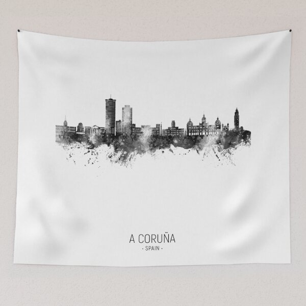 Artikelvorschau, A Coruña Spain Skyline entworfen und verkauft von ArtPrints.
