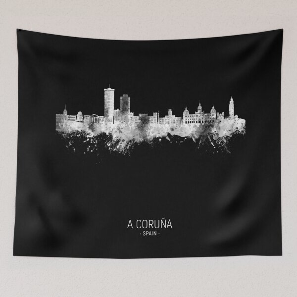 Artikelvorschau, A Coruña Spain Skyline entworfen und verkauft von ArtPrints.