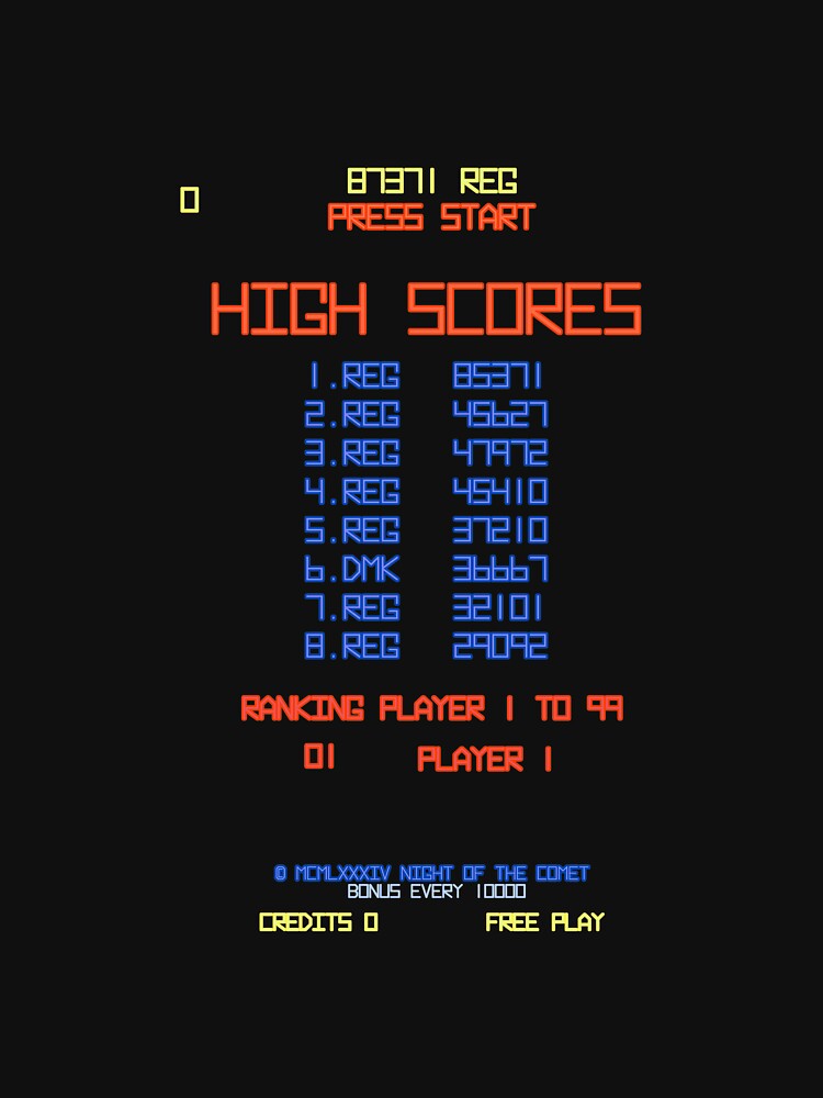DMK High Score : Night of the Comet by WonkyRobot