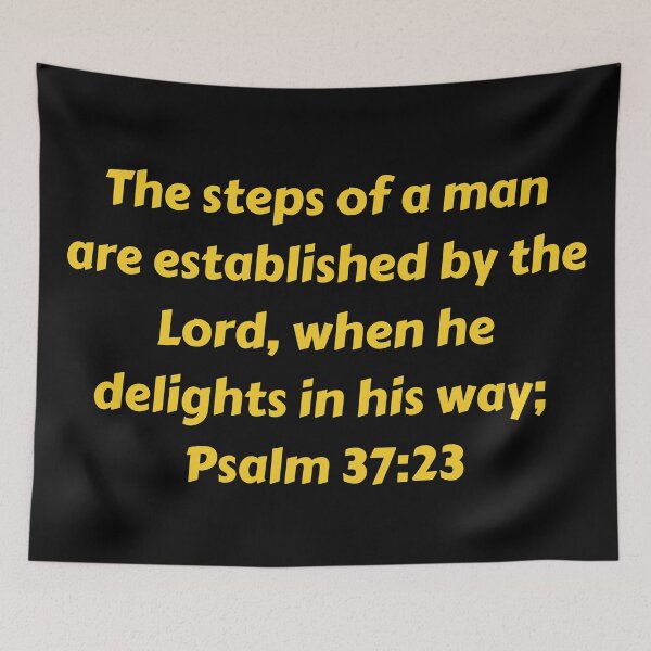 Item preview, Bible Verse Psalm 37:23 designed and sold by Prayingwarrior.