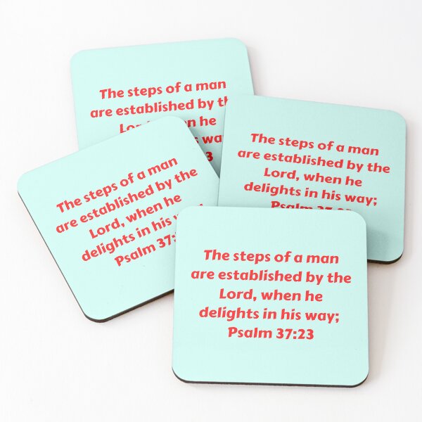 Item preview, Bible Verse Psalm 37:23 designed and sold by Prayingwarrior.