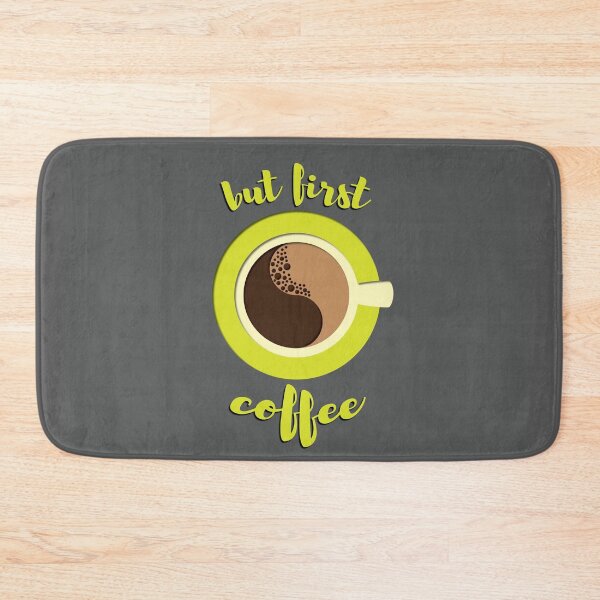 Item preview, But first coffee - acid green designed and sold by FunnyChameleon.