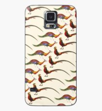Vintage Repeating Pattern Birds Case/Skin for Samsung Galaxy