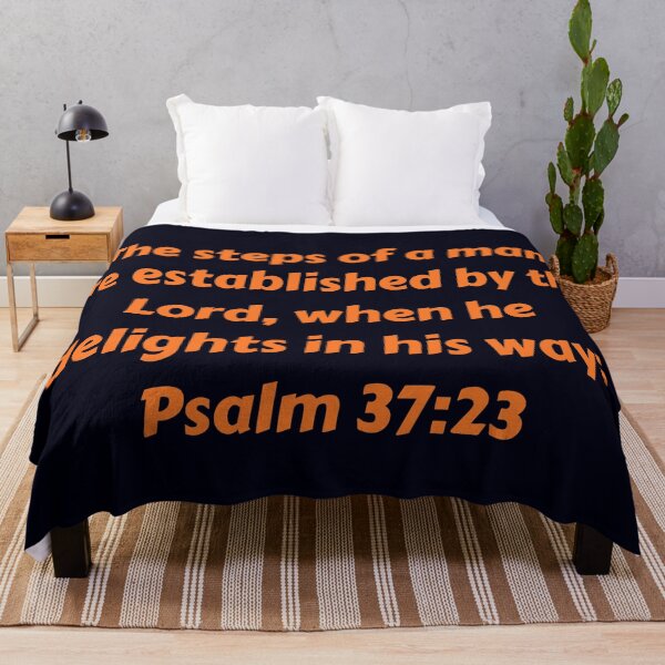 Artikelvorschau, Bible Verse Psalm 37:23 entworfen und verkauft von Prayingwarrior.