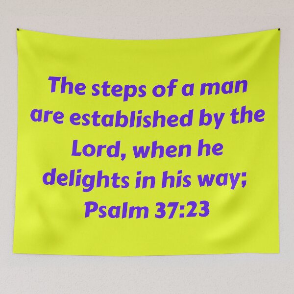 Item preview, Bible Verse Psalm 37:23 designed and sold by Prayingwarrior.