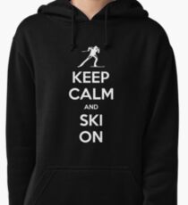 KEEP CALM AND SKI ON Pullover Hoodie