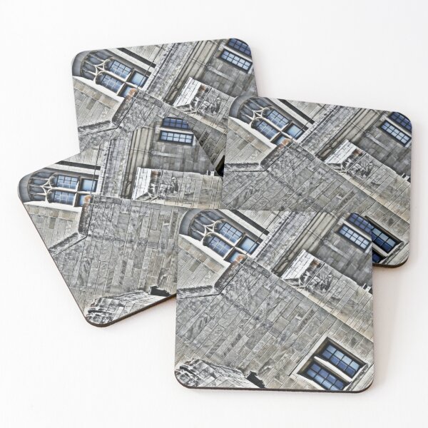 Item preview, Place of Learning - Limestone University Building with Blue Windows designed and sold by TheSplitWindow.
