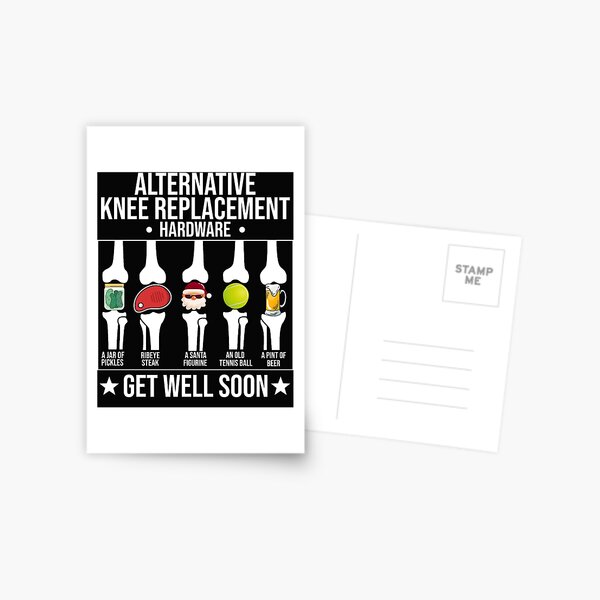 Funny Knee Surgery Get Well Card - "Take It Nice And Knee-sy" - Humorous Orthopedic Recovery Greeting For Knee Replacement Card - Joint Surgery, Hospital Recovery Gift - Hospital & Rehab Gift - View #4