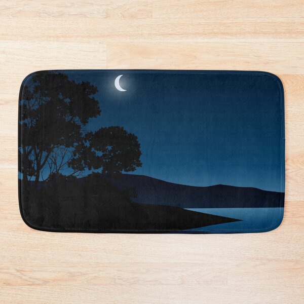 Item preview, Night Time lake With Tree And Moon Light designed and sold by JTS STORE.