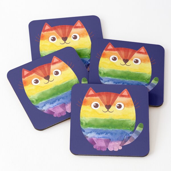 Item preview, Pride Cat - Cute Rainbow Cat designed and sold by K-icon.