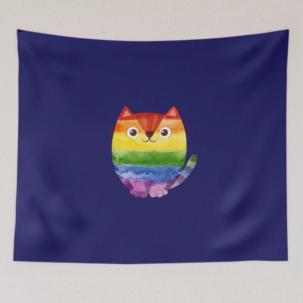 Item preview, Pride Cat - Cute Rainbow Cat designed and sold by K-icon.