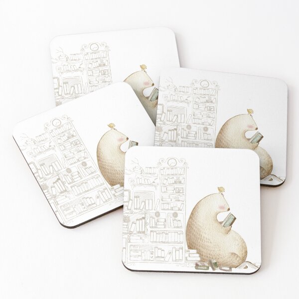 Item preview, Bear at Library designed and sold by bigbearandbird.