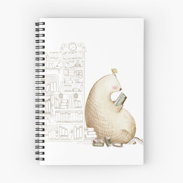 Item preview, Bear at Library designed and sold by bigbearandbird.